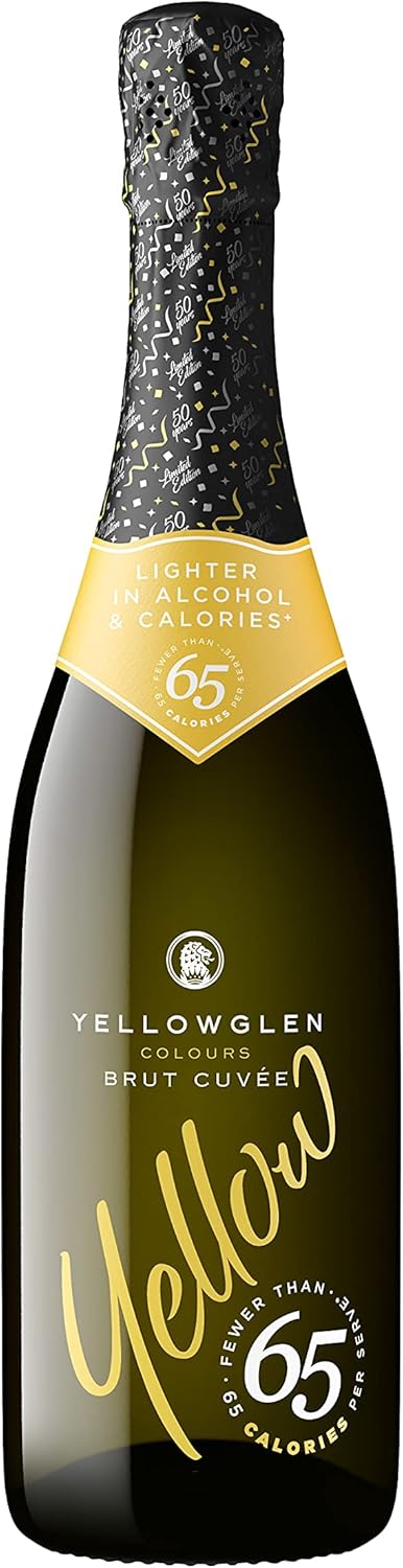 Yellowglen Yellow 65 Lower Alcohol Sparkling NV Wine, 750 ml (Pack Of 6)