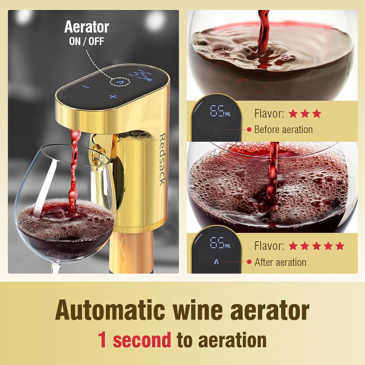 Electric Wine Decanter Pump - Rechargeable Smart Dispenser Adjustable 1-999ml, Precise Pouring for Wine、Whisky、Liquor、Drink、Automatic Aerator Measuring Display for Home Bar or Gift(Black)